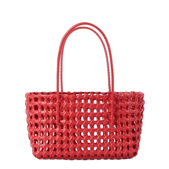 Fountwell Woven Handbags for Women, Summer Beach Tote Bag – Small Shoulder Bag, Handmade Top Ha... | Walmart (US)