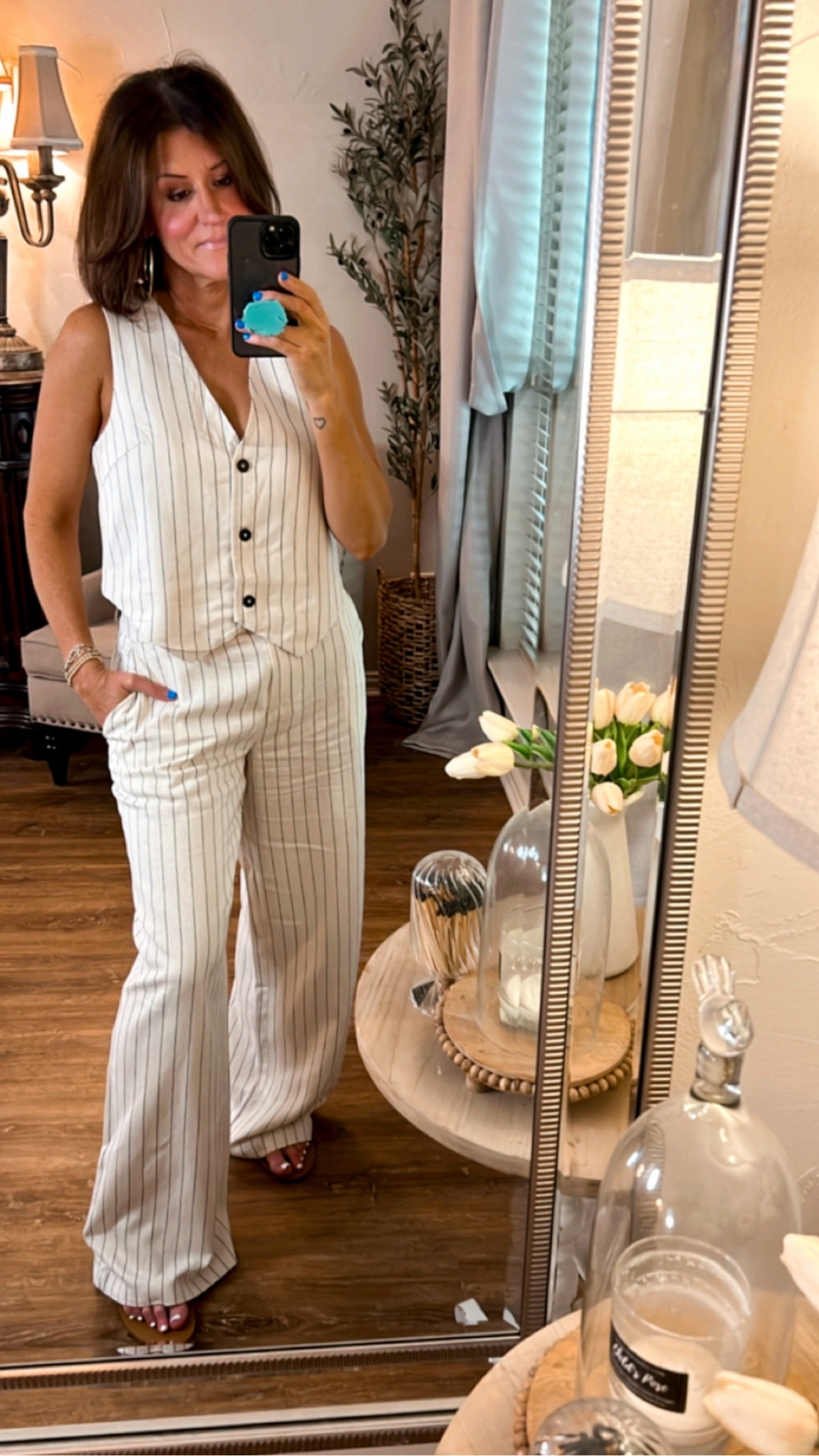 Walmart linen pants and vest.  Wearing size small  

#LTKfindsunder50 #LTKover40 #LTKstyletip