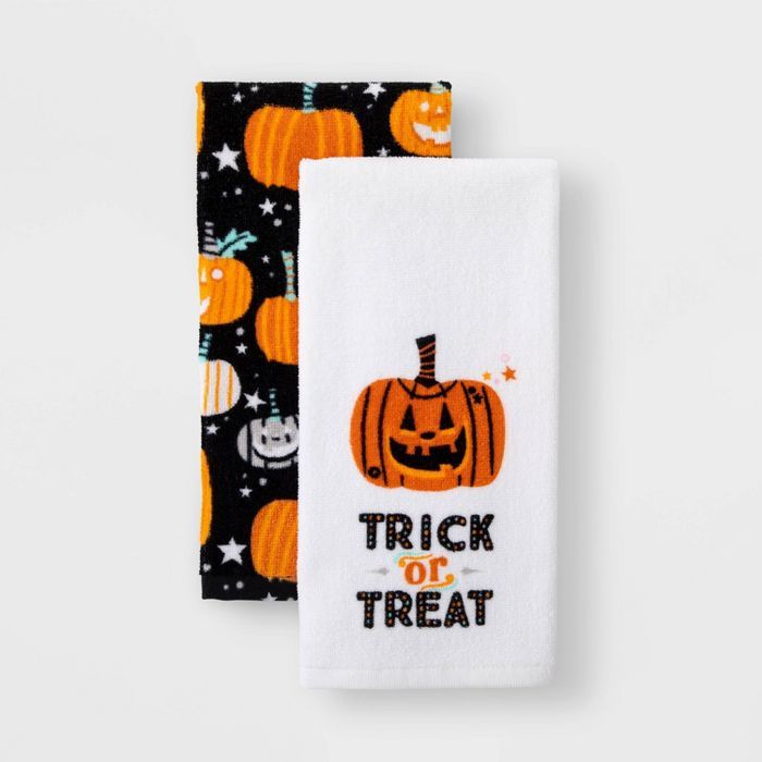 2pk Pumpkin Halloween Terry Kitchen Towel - Hyde & EEK! Boutique™ | Target