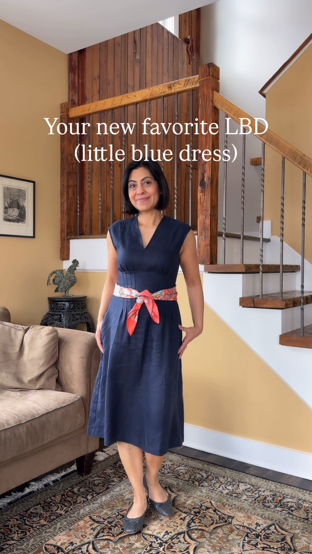 A little blue dress that you can dress up or down (try a scarf tied as a belt like I did).  I'm wearing my usual size US4 (UK8) 💙 Nipa 

#littlebluedress #navydress #linendress

#LTKootd #LTKOver40 #LTKSaleAlert