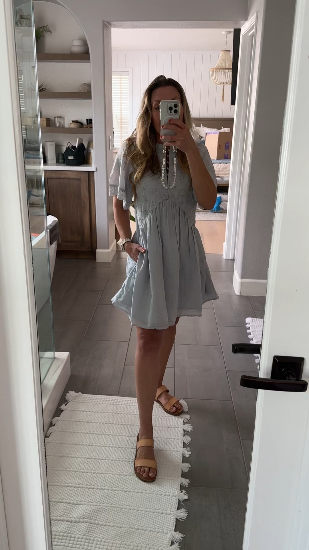 20% off my new favorite dress!!! I’m obsessed!!!

The fabric is super soft, layered, has pockets. Beautiful eyelet trim and buttons. Feels like Free People but it’s $24!!!

Hurry… this one will sell out. Available is several colors. Size inclusive. Fits tts. 

#ltksale

#LTKPetite #LTKFindsUnder50 #LTKOver40