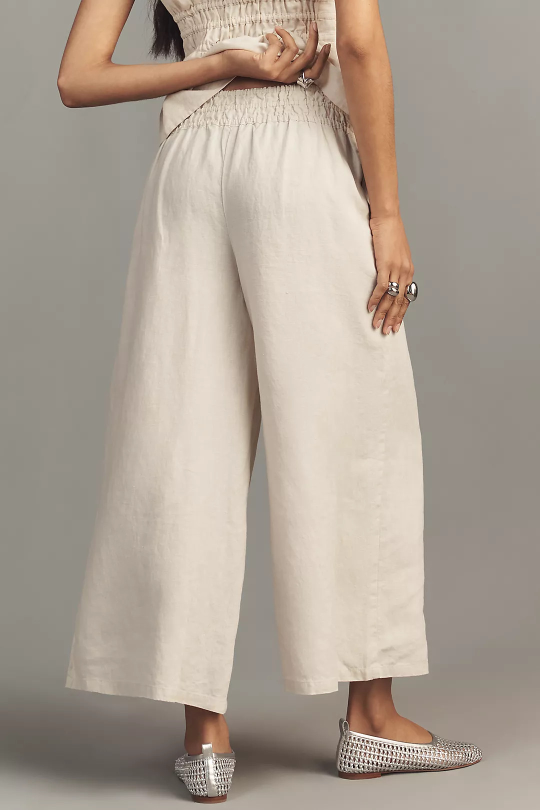 The Somerset Linen Pull-On Pants | Anthropologie (US)
