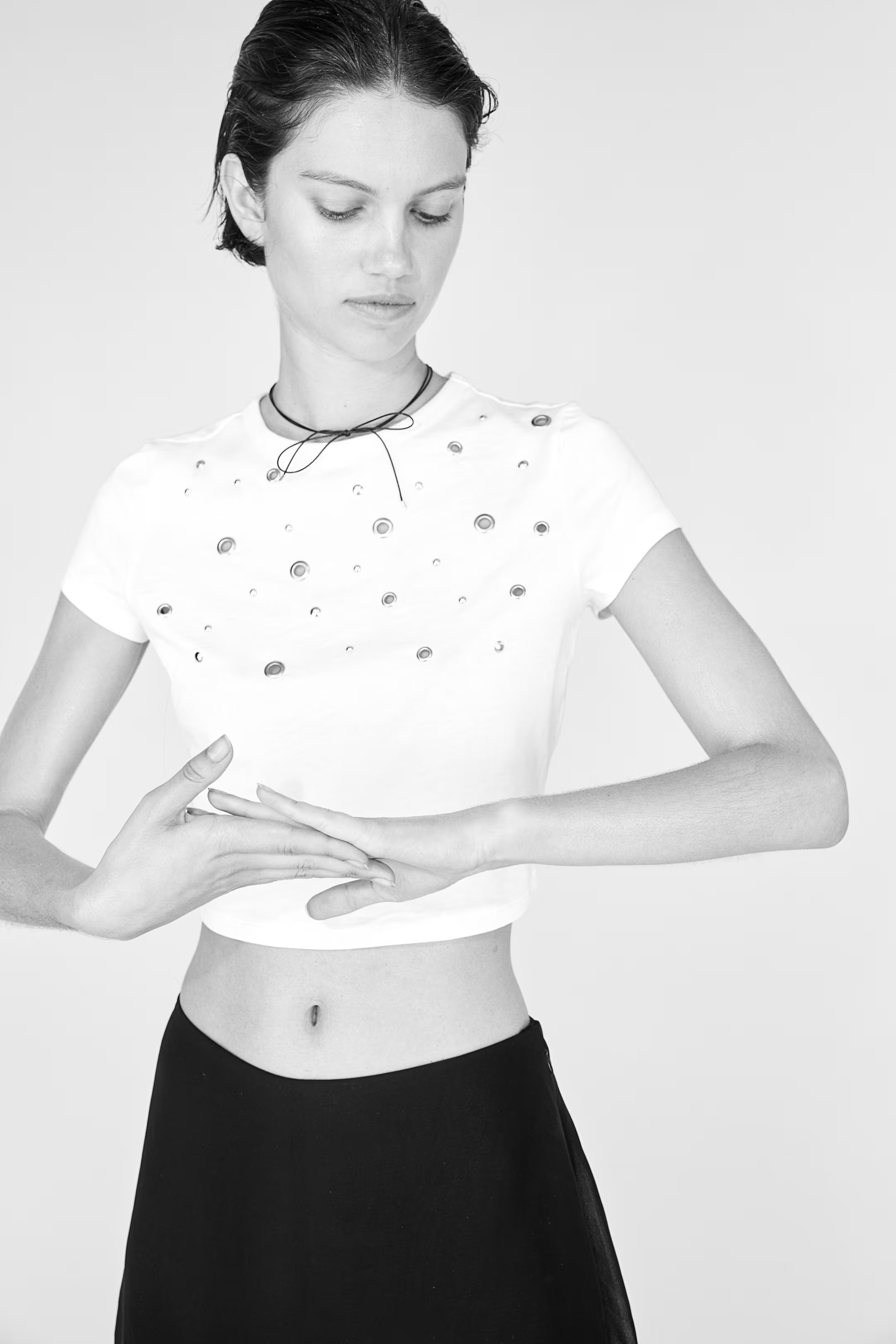 Embellished Cropped T-shirt | H&M (US + CA)