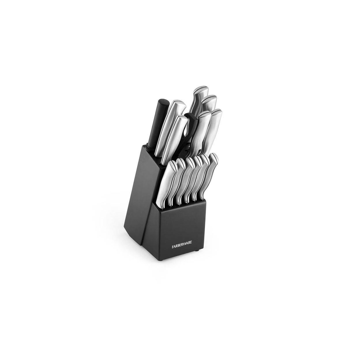 Farberware 15pc Stainless Steel Knife Block Set | Target