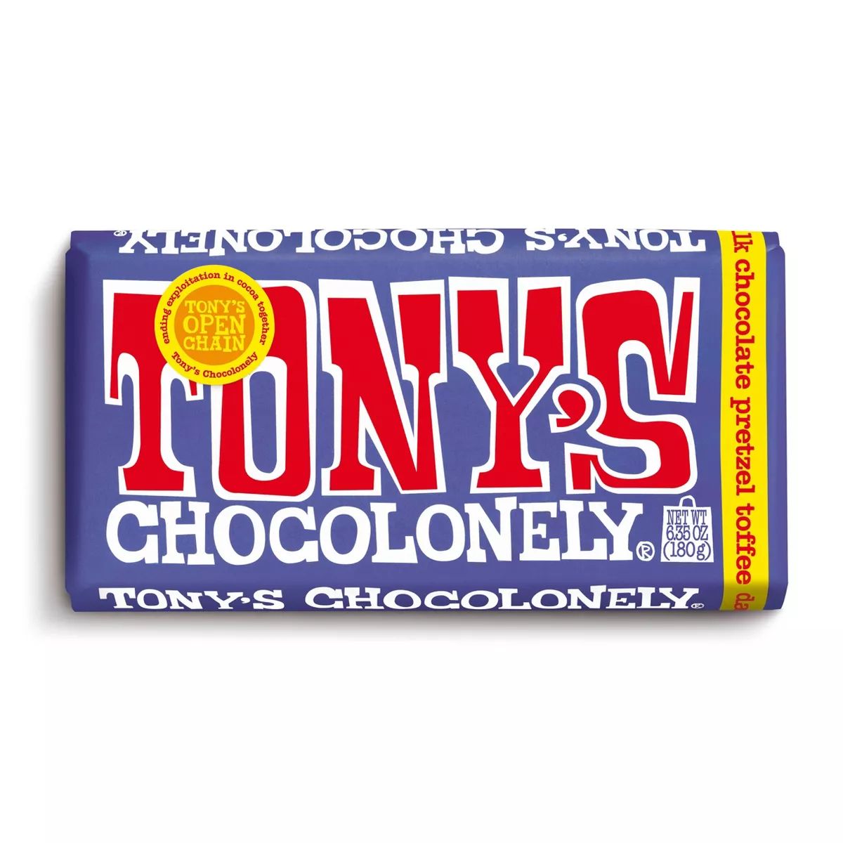 Tony's Pretzel and Toffee Milk Chocolate Bar - 6.35oz | Target