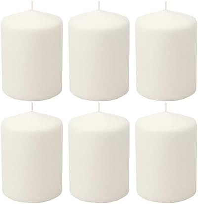 Stonebriar Unscented White Tall Pillar Candles, 35 Hour Burning Candle Pillars, Perfect for Decor... | Amazon (US)