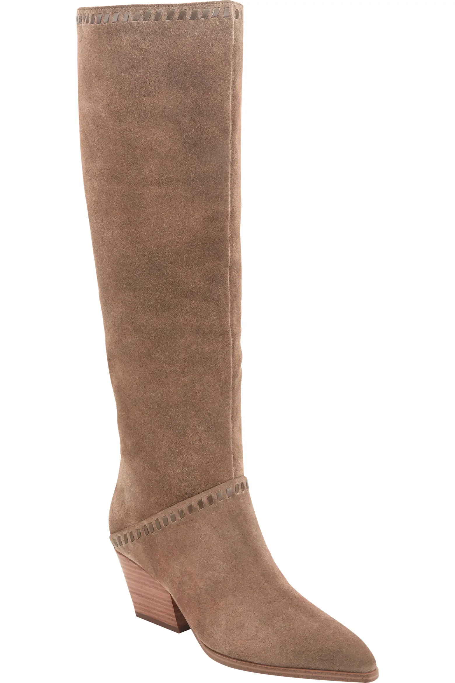 Marc Fisher LTD Tayla Knee High Western Block Heel Boot (Women) | Nordstrom | Nordstrom