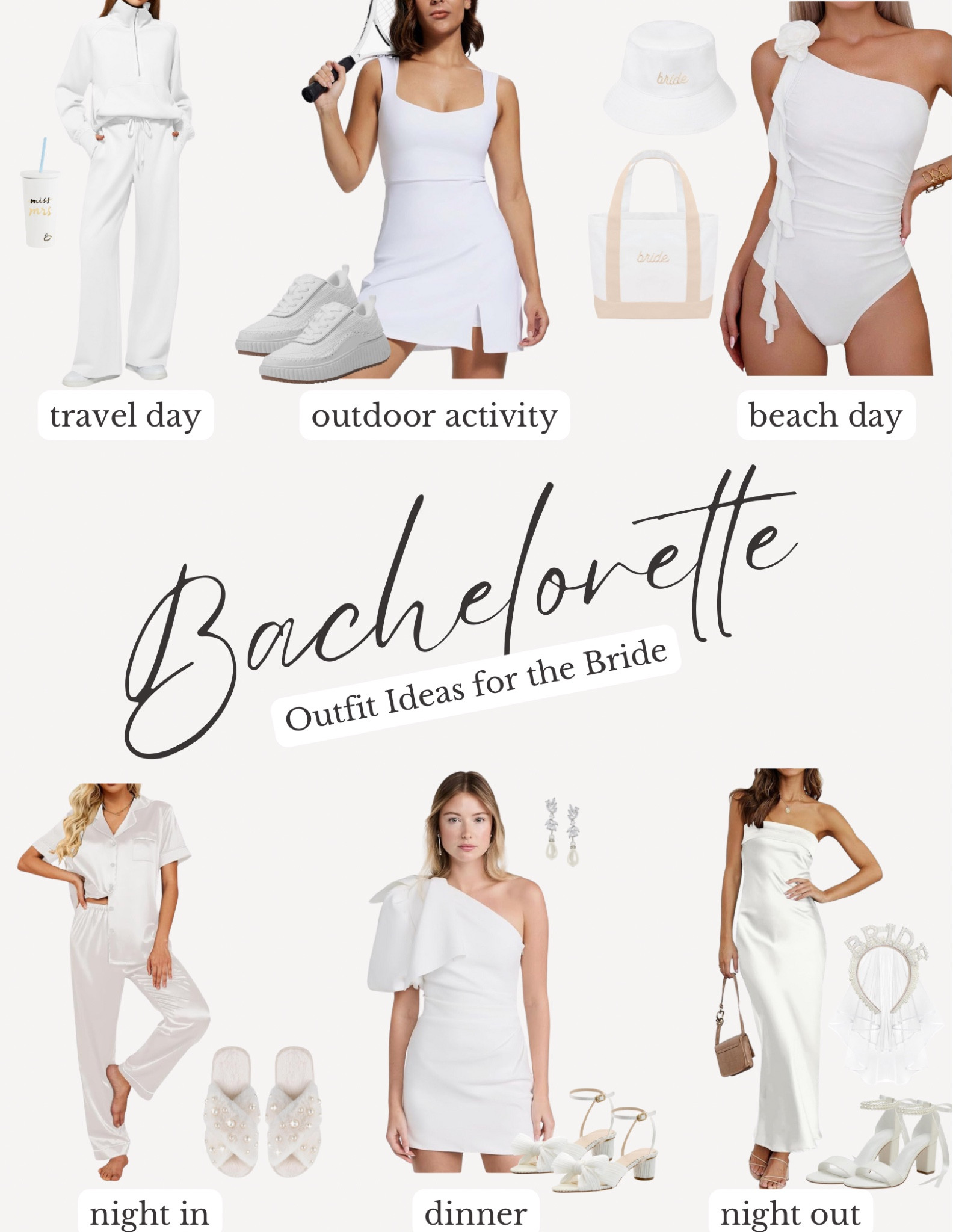 Bachelorette party inspo ✨ bachelorette, bachelorette party, bachelorette party ideas, bachelorette dress, bride, bride to be, bride inspo, white dress, pink, white, wedding, wedding dress inspo, 

#LTKParties #LTKFindsUnder50 #LTKWedding