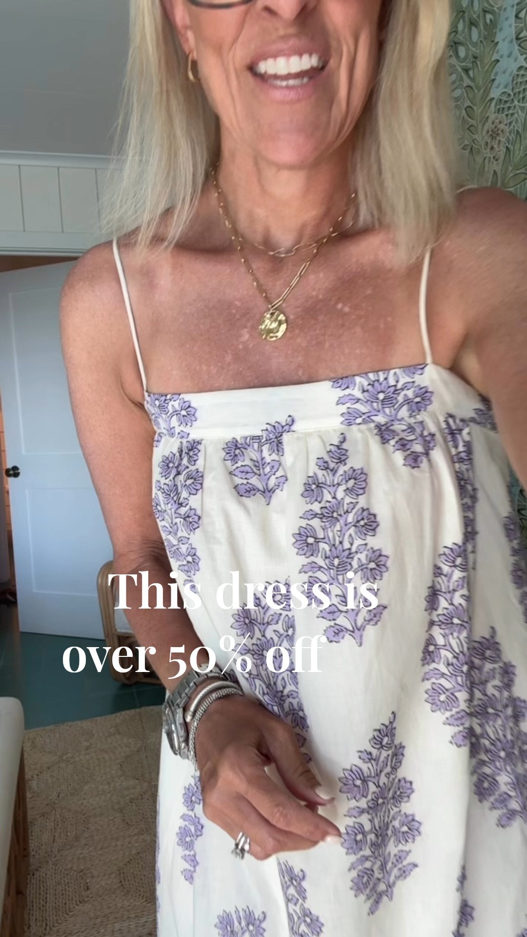 Beautiful vacation outfit, dress.
J.Crew.
This dress is still currently over 50% off, but it’s only for a few days.
They say the smalls are running short of stock, but there are mediums and larges left along with a few smalls.

I am wearing small, it is lined and has pockets. Love the bow Detail in the back.

#LTKSaleAlert #LTKTravel #LTKOver40