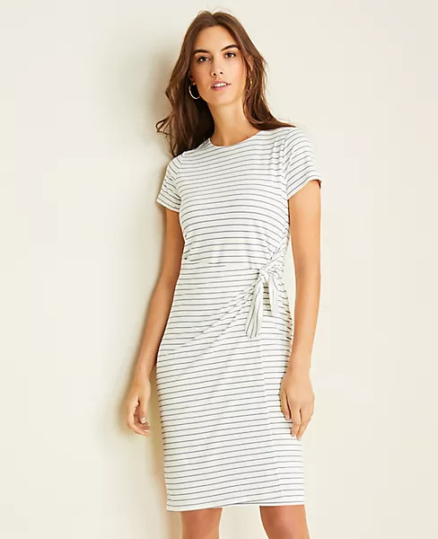 Striped Side Tie Sheath Dress | Ann Taylor | Ann Taylor (US)