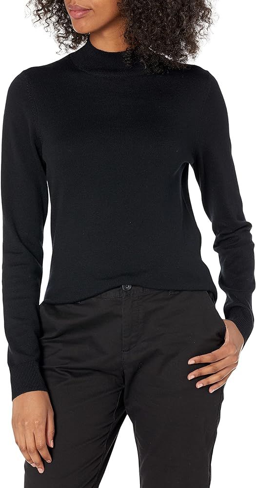 Amazon Essentials Women's Lightweight Mockneck Sweater (Available in Plus Size) | Amazon (US)