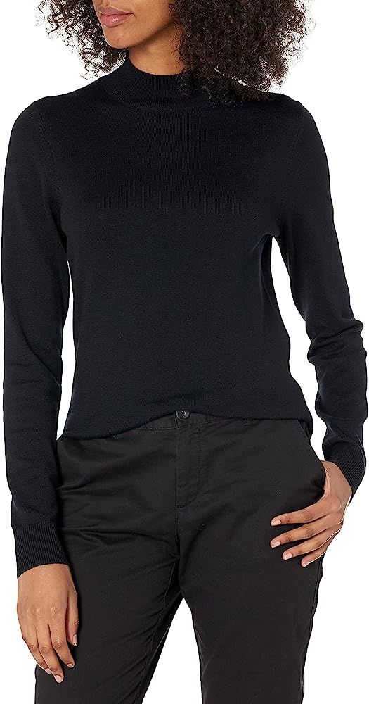 Amazon Essentials Women's Lightweight Mockneck Sweater (Plus + Missy) | Amazon (US)