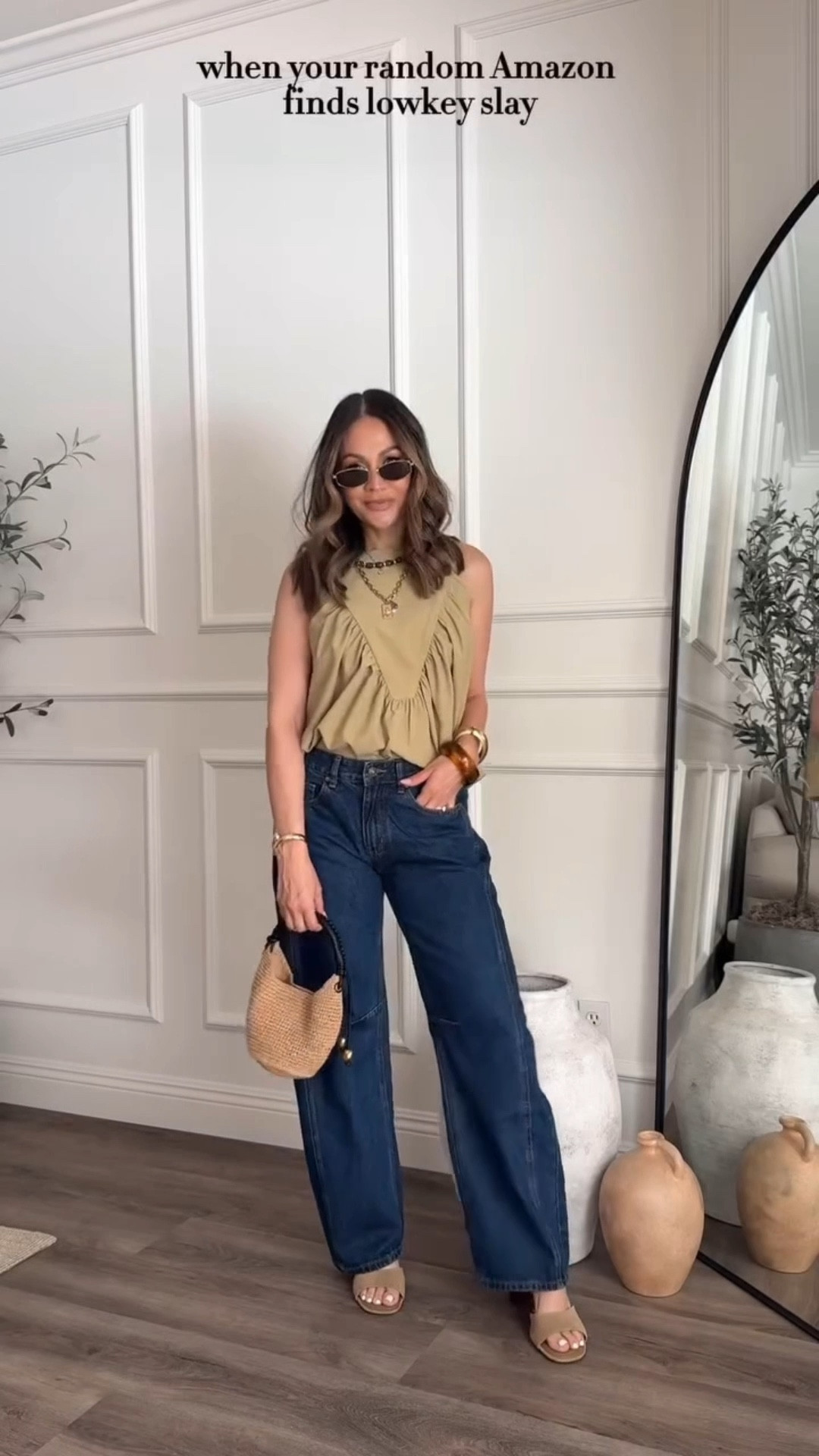 Random Amazon haul …. Everything is 10/10!!
Sizing Info:
Look 1
Boho top/ small 
Jeans / small 
Look 2
Bodysuit / small 
Slouchy tie jeans / XS
Look 3
Stripe pants set / small 
Look 4
Lace bodysuit/ small 
Satin wide leg pants / XS
I’m 5’4”/130



#LTKU #LTKootd