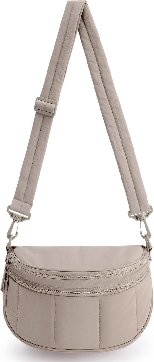 BAGSMART Crossbody Bags for Women Travel Purse, Puffer Bum Bag Handbag Wallets, Crossbody Fanny Packs for Travel & Work | Amazon (US)