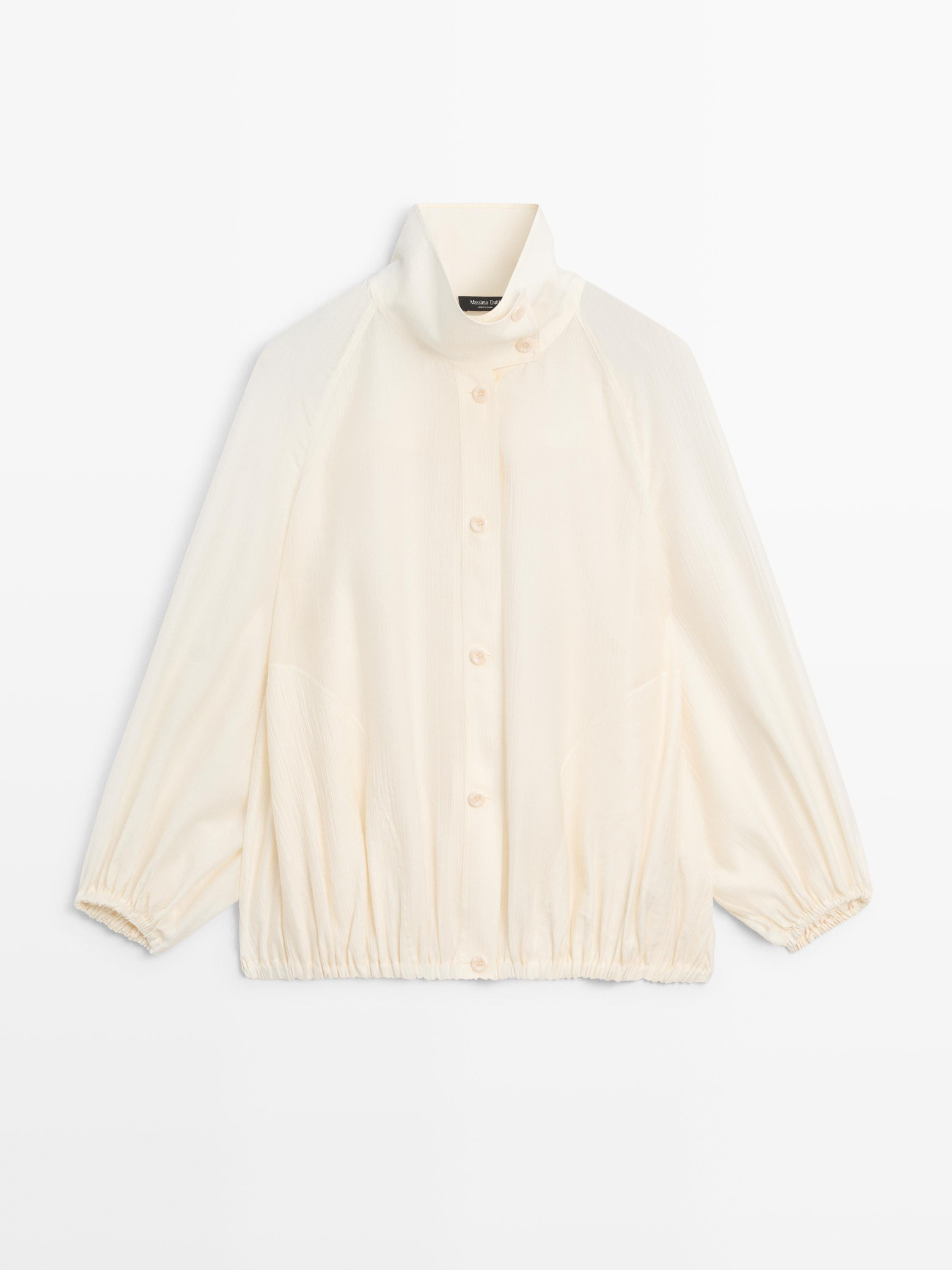 Transparent bomber jacket | Massimo Dutti UK