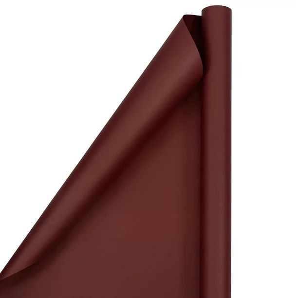 JAM Paper Matte Burgundy Wrapping Paper, 25 sq. ft, 1/Pack | Walmart (US)