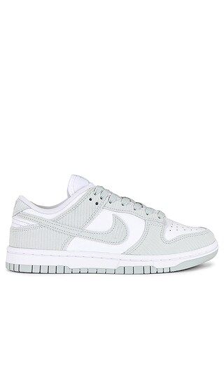 Dunk Low Sneaker in White & Light Silver | Revolve Clothing (Global)