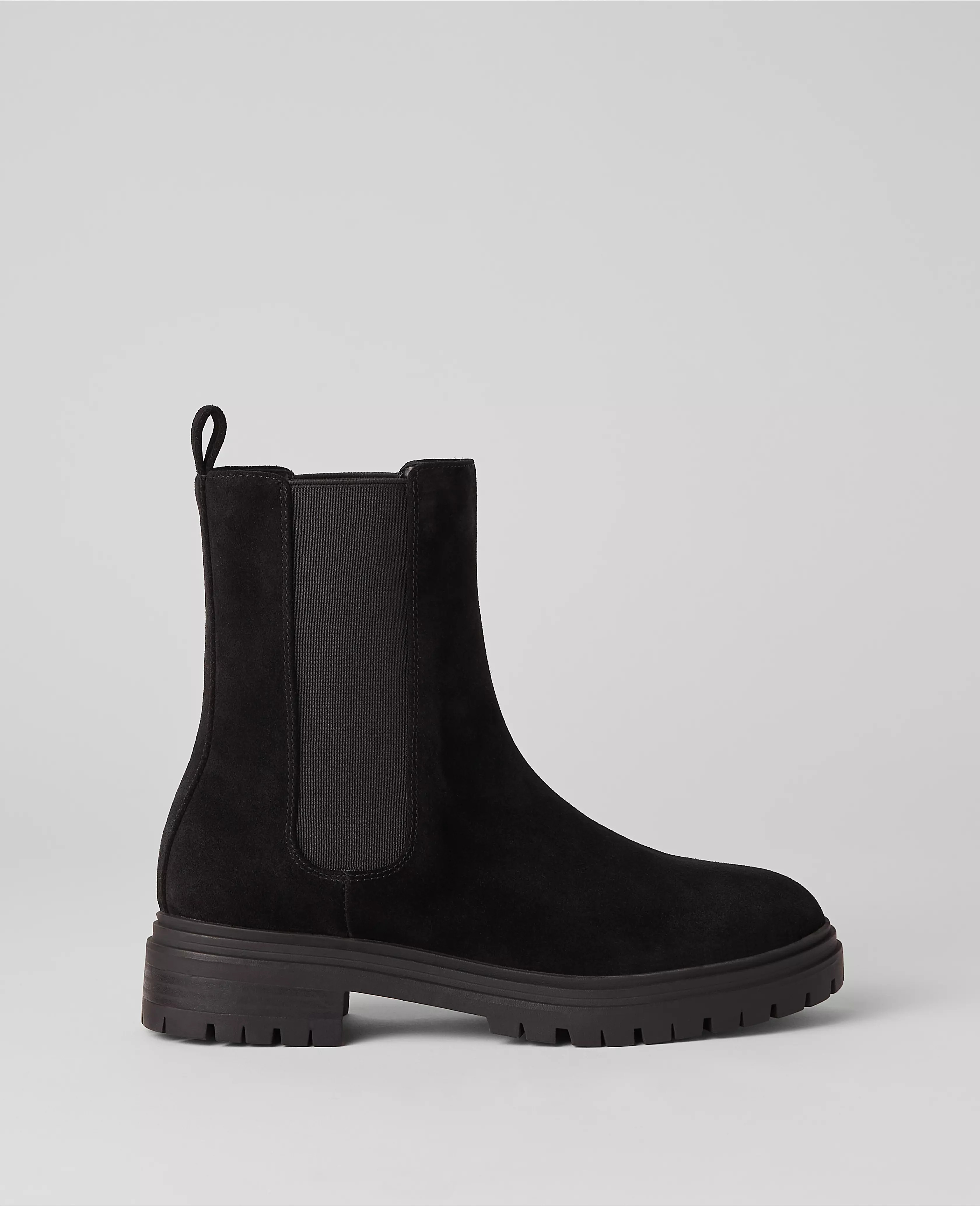Chelsea Flat Suede Bootie | Ann Taylor (US)