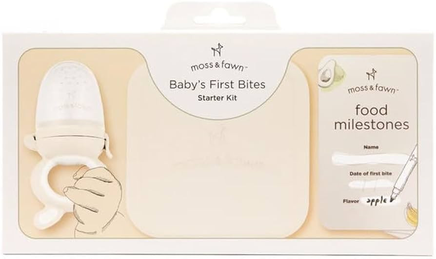 Baby’s First Bites Starter Kit – Ice Cube Tray, Forage Feeder, Freezer Mold & Pacifier Feeder... | Amazon (US)