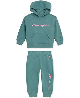 Baby Girls 2-Piece Long Sleeve Hoodie and Joggers Set | Macy's