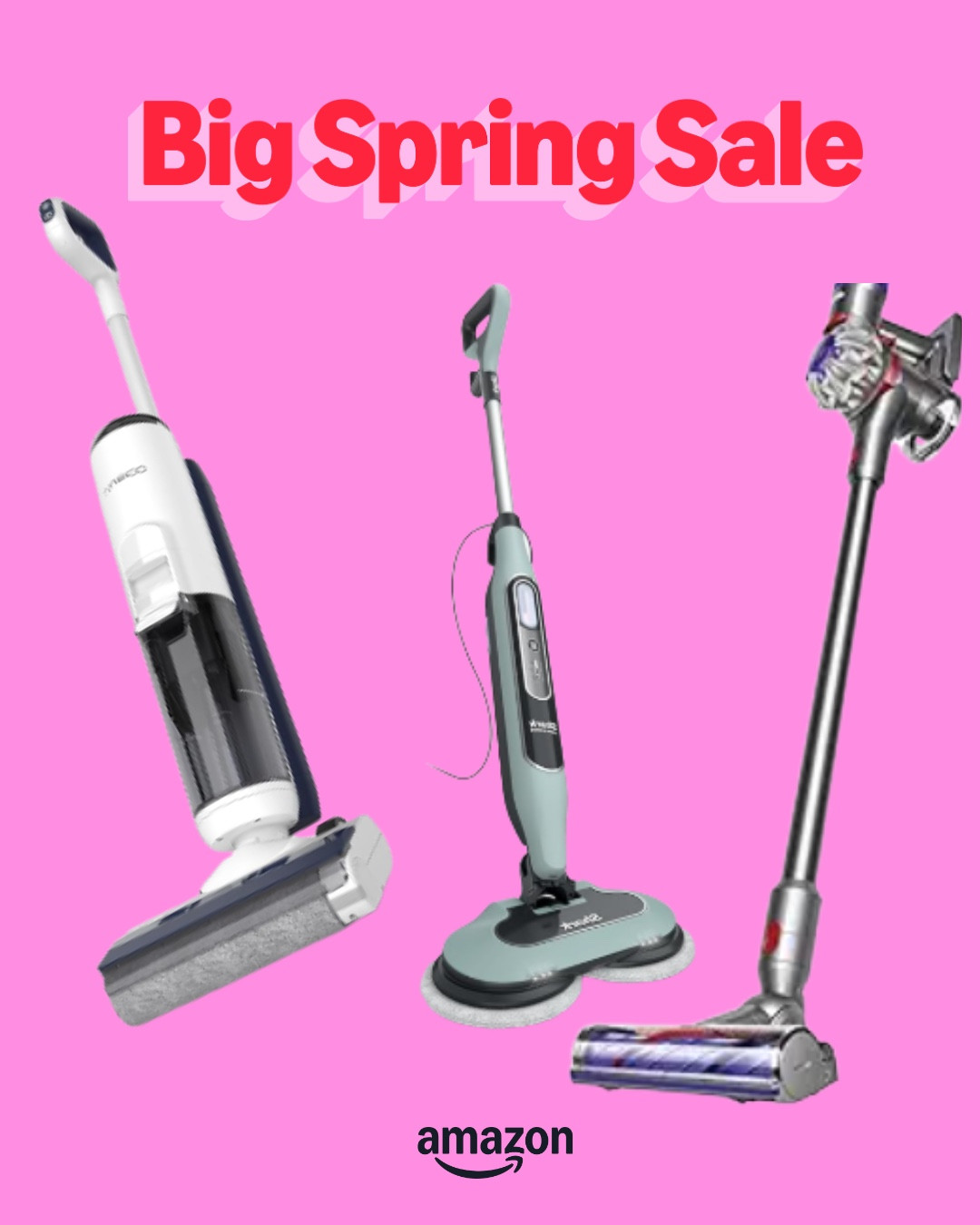 Big Spring Sale: Amazon is offering amazing deals on home cleaning essentials!

The Tineco iFLOOR 5 Breeze is perfect for hard floors, with edge cleaning and a self-cleaning feature.

The Dyson V8 Plus is great for both hard floors and carpets, with a powerful motor and two power modes.

Lastly, the Shark Steam & Scrub Steam Mop sanitizes and cleans hard floors with LED headlights and a large water tank.

Clean smarter this spring with these deals! #AmazonCleaningDeals #SpringCleaning #HomeEssentials

#LTKSaleAlert
