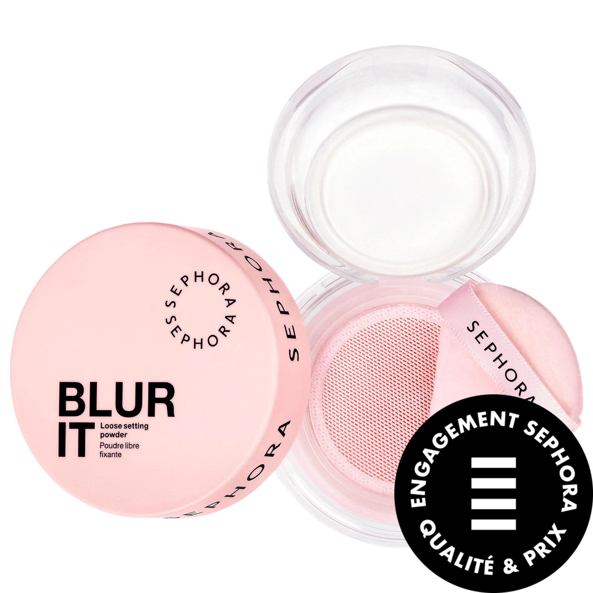 SEPHORA COLLECTION Poudre libre fixatrice Blur It 01 Brightening Pink 0.26 oz/7.5 g | Sephora (CA)