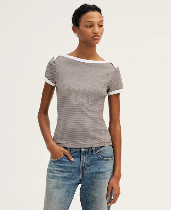 The '90s Envelope Tee in Compact Cotton | Madewell