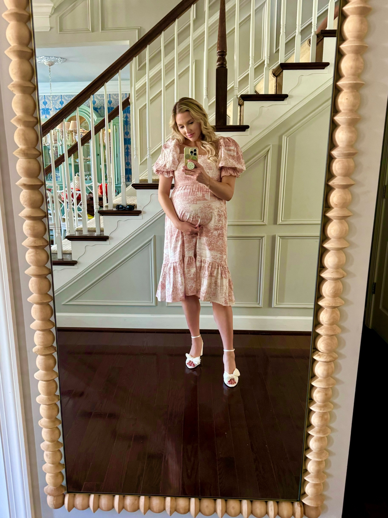 Loved this baby shower fit from Amazon - bump friendly. Wore my pre pregnancy size (small) and hope to wear it after baby girl arrives 💕 #jessicaashleyevents 

#LTKStyleTip #LTKBump #LTKShoeCrush
