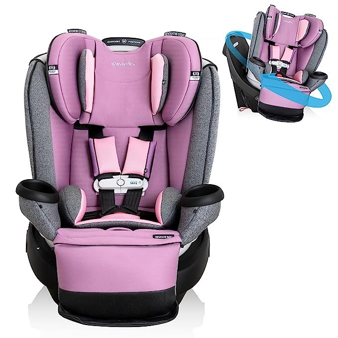 Evenflo Gold Revolve360 Extend All-in-One Rotational Car Seat with SensorSafe (Opal Pink) | Amazon (US)