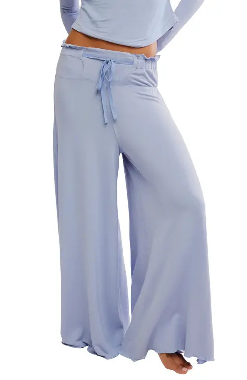 Free People Dream State Wide Leg Lounge Pants in Stillwater at Nordstrom, Size Small | Nordstrom