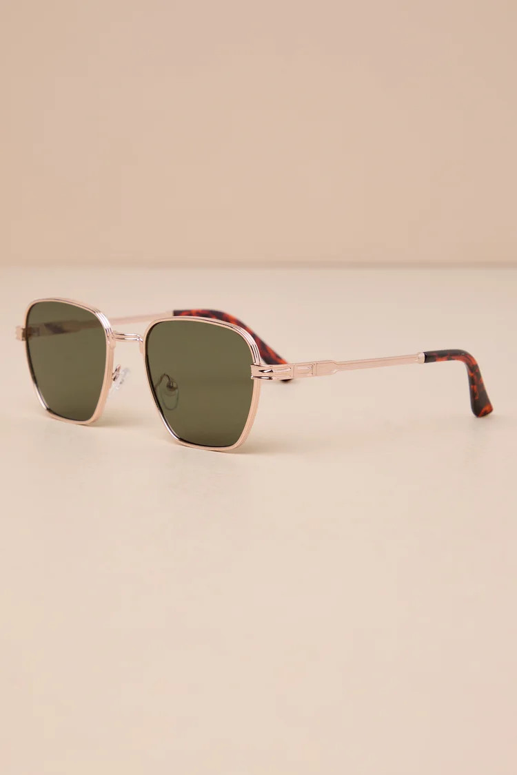 Extreme Chicness Gold Wire Frame Sunglasses | Lulus
