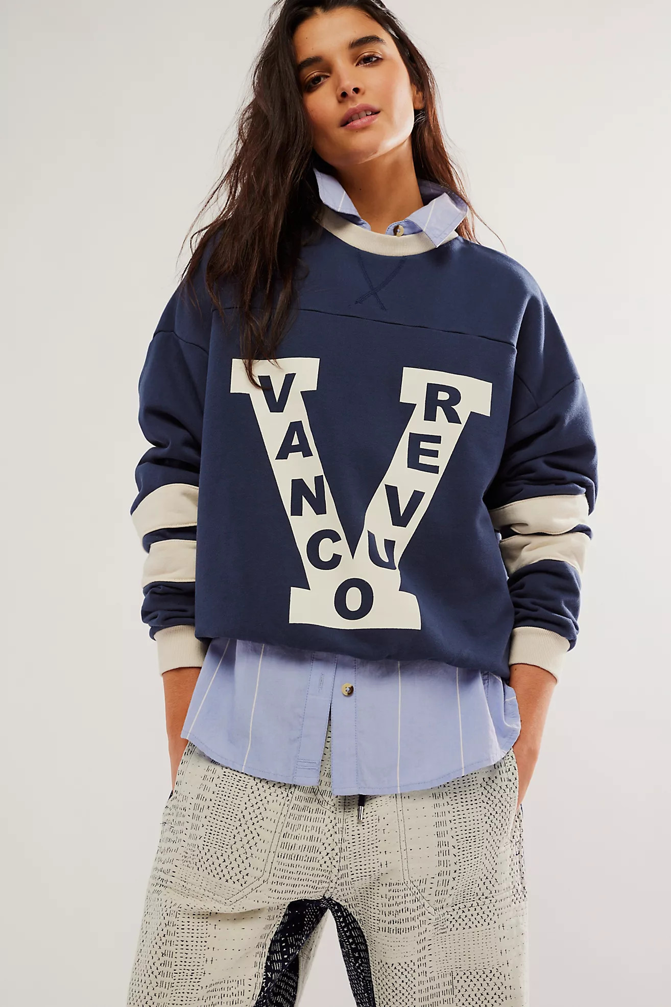 Found Vancouver Hockey Crew Neck | Free People (Global - UK&FR Excluded)