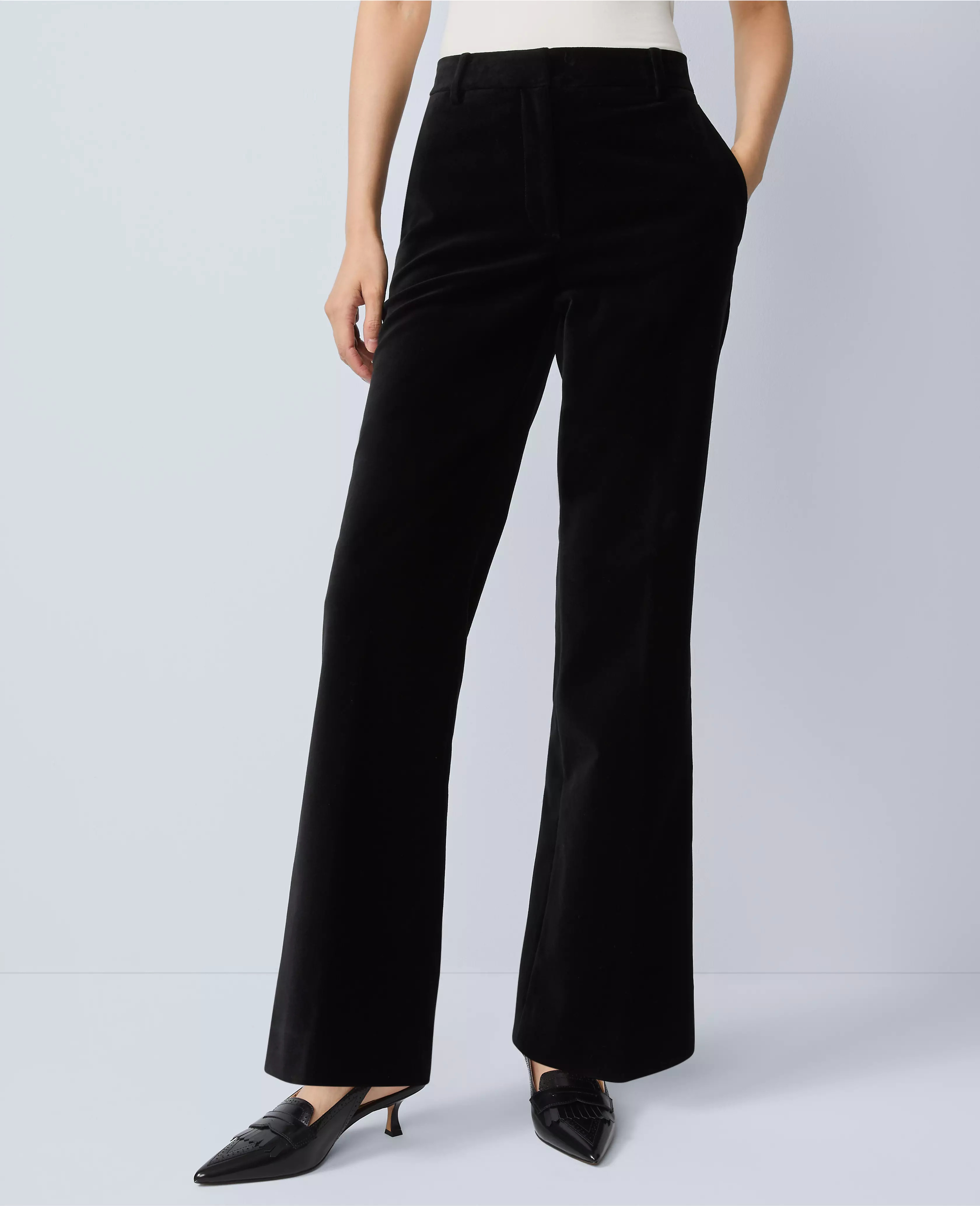 The Jayne Trouser in Velvet | Ann Taylor