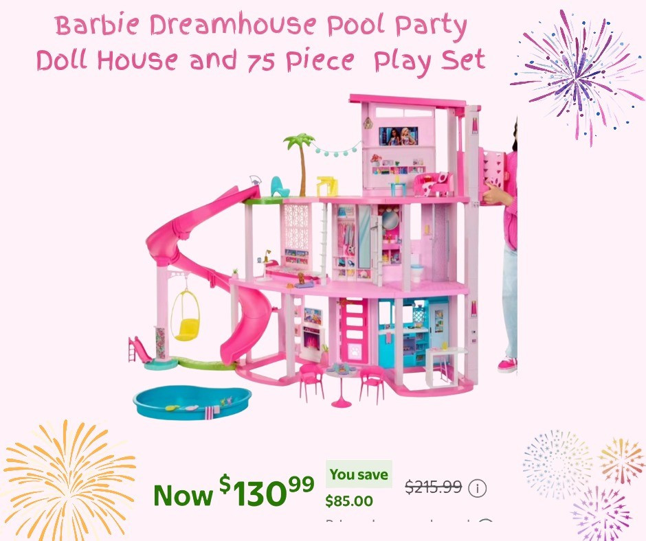 💥$130💥 Barbie Dreamhouse Pool Party Doll House and 75 piece play set💥Follow for more great deals! #ad #barbiedreamhouse #barbie #lastminutegifts

#LTKGiftGuide #LTKHoliday #LTKKids