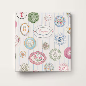 Recipe Binder - China Plate Wall - 3-ring 2-inch Binder for Recipe Storage and Organization - Add... | Etsy (US)