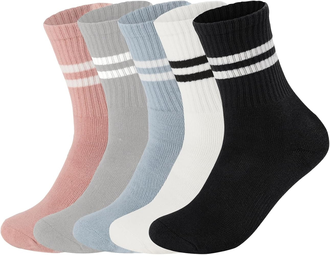 Flydo Pilates Grippy Socks with Grips for Women Yoga Non Slip Long Socks for Pure Barre, Ballet,D... | Amazon (US)