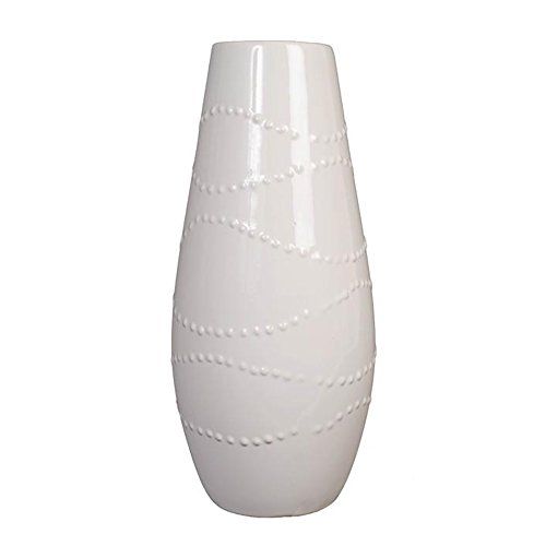 Hosley Large 12" Tall White Ceramic Vase | Walmart (US)