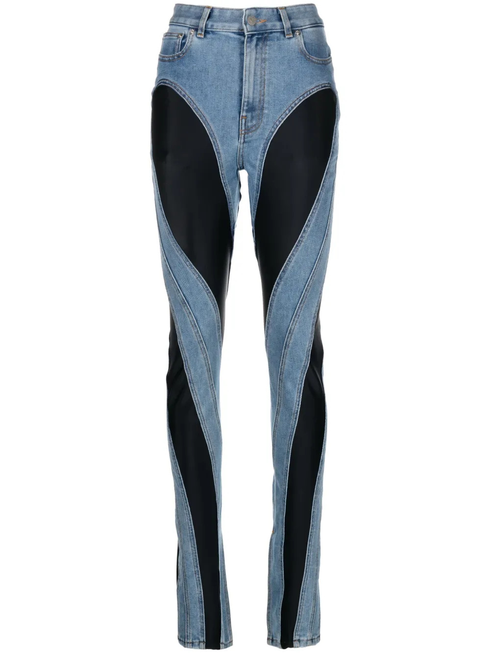 Spiral split-hem jeans | Farfetch Global