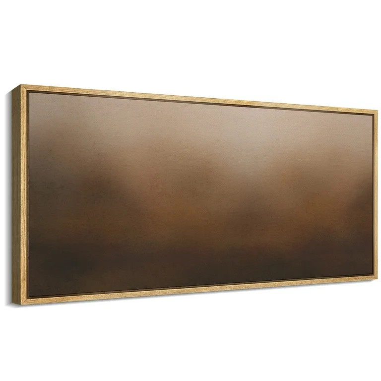 Large Framed Canvas Print Minimalist Abstract Wall Art with Warm Brown OmbreWall Art Decorative R... | Walmart (US)