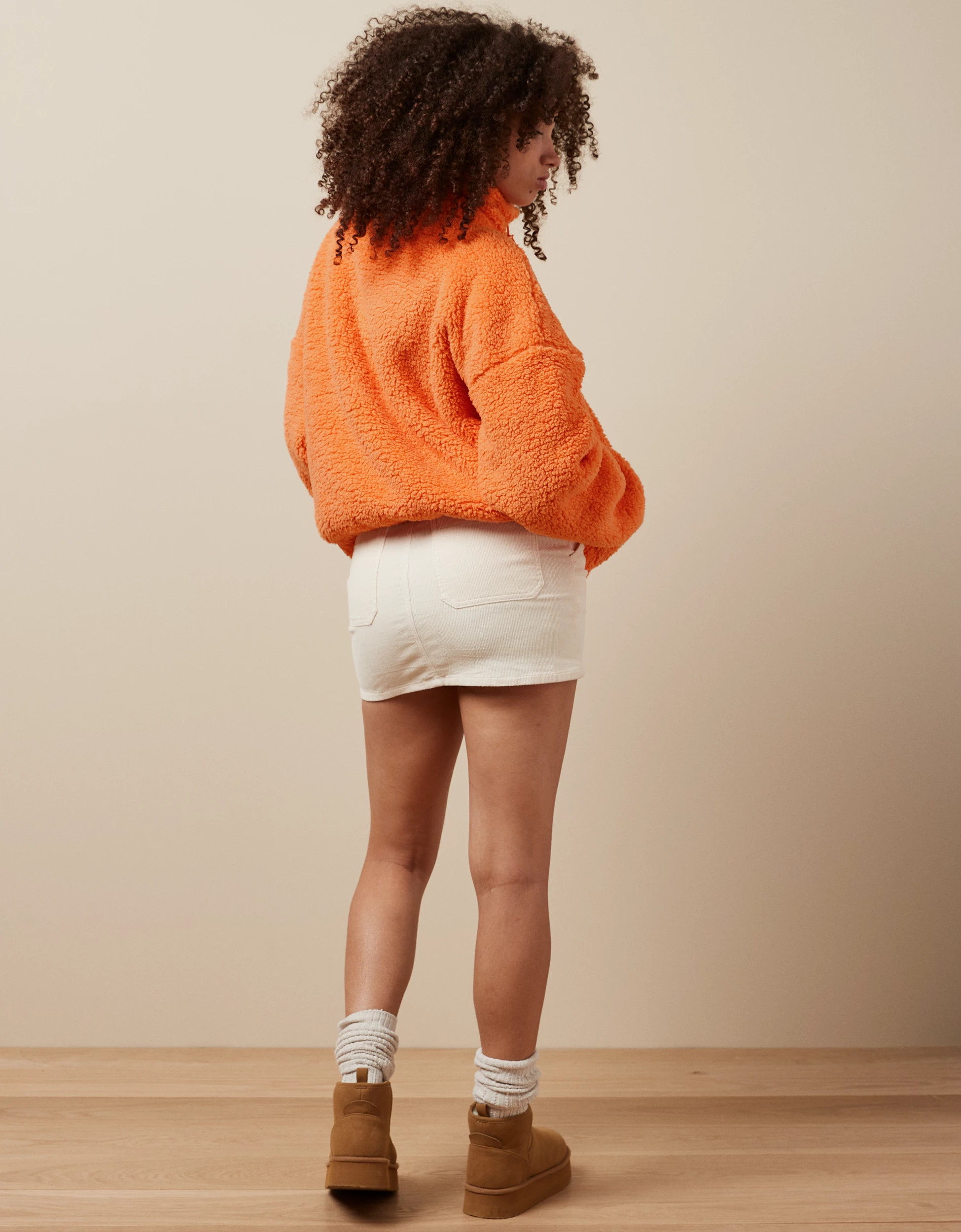 AE Zip-Up Bear Hug Sherpa Jacket | American Eagle Outfitters (US & CA)