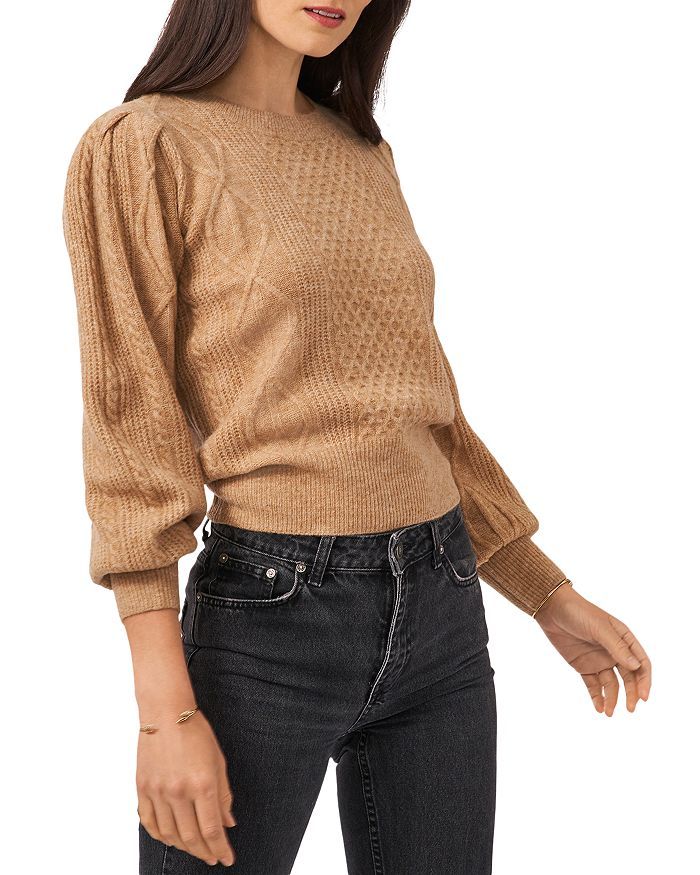 Mixed Knit Crewneck Sweater | Bloomingdale's (US)