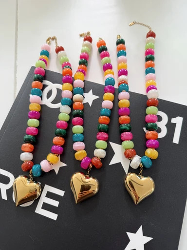 COLORFUL HEART NECKLACE | Shop.app
