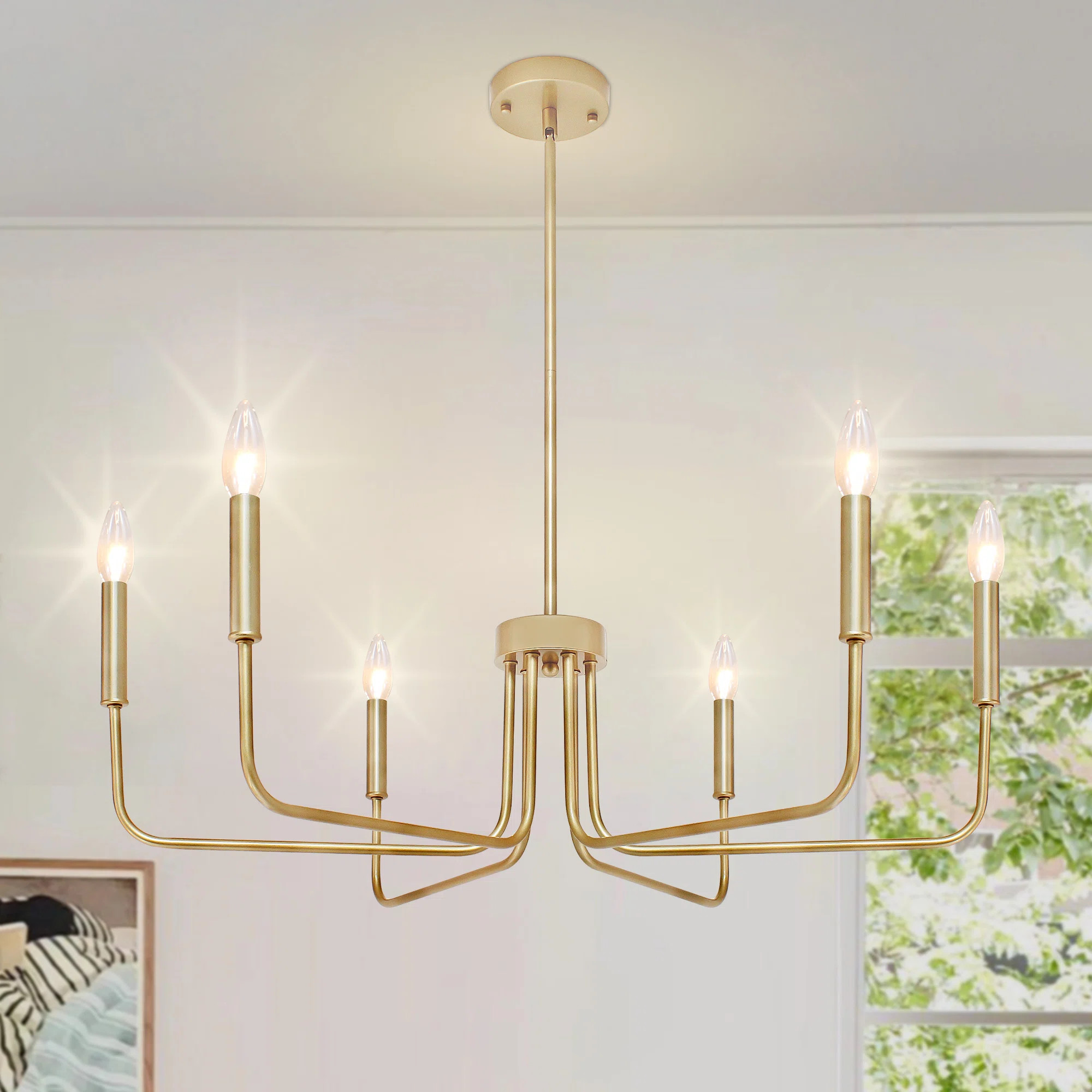 Gracie Oaks 6- Light Dimmable Traditional Chandelier & Reviews - Wayfair Canada | Wayfair North America