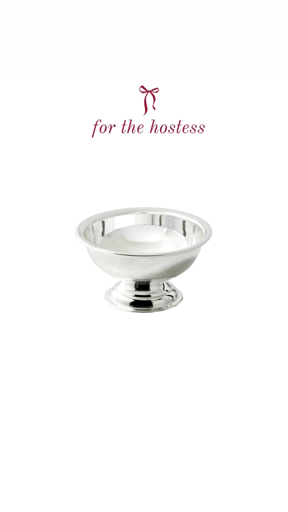 $25 silver bowl + fill with their favorite treat 🍬 

#LTKGiftGuide #LTKHoliday #LTKFindsUnder50