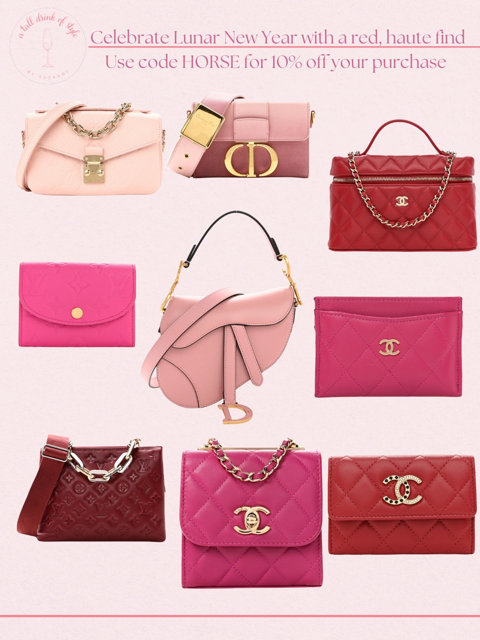 Celebrate lunar new year with a red, haute find!! Love these purses and bags 

#LTKSaleAlert #LTKOver40 #LTKValentine