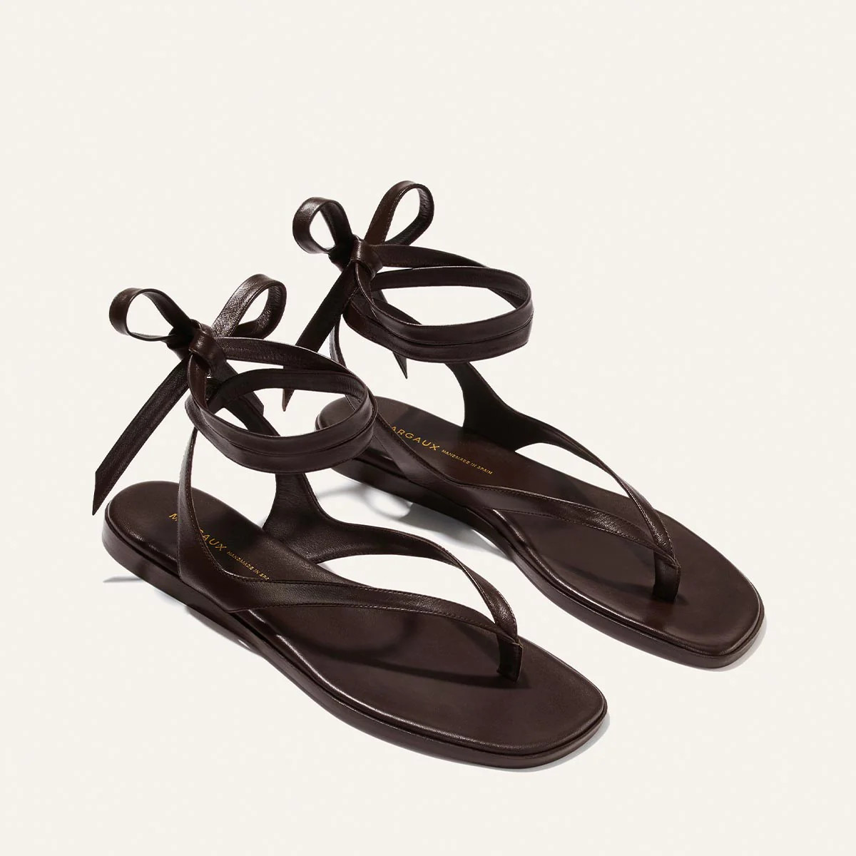 The Palermo Wrap Sandal - Espresso Nappa | Margaux