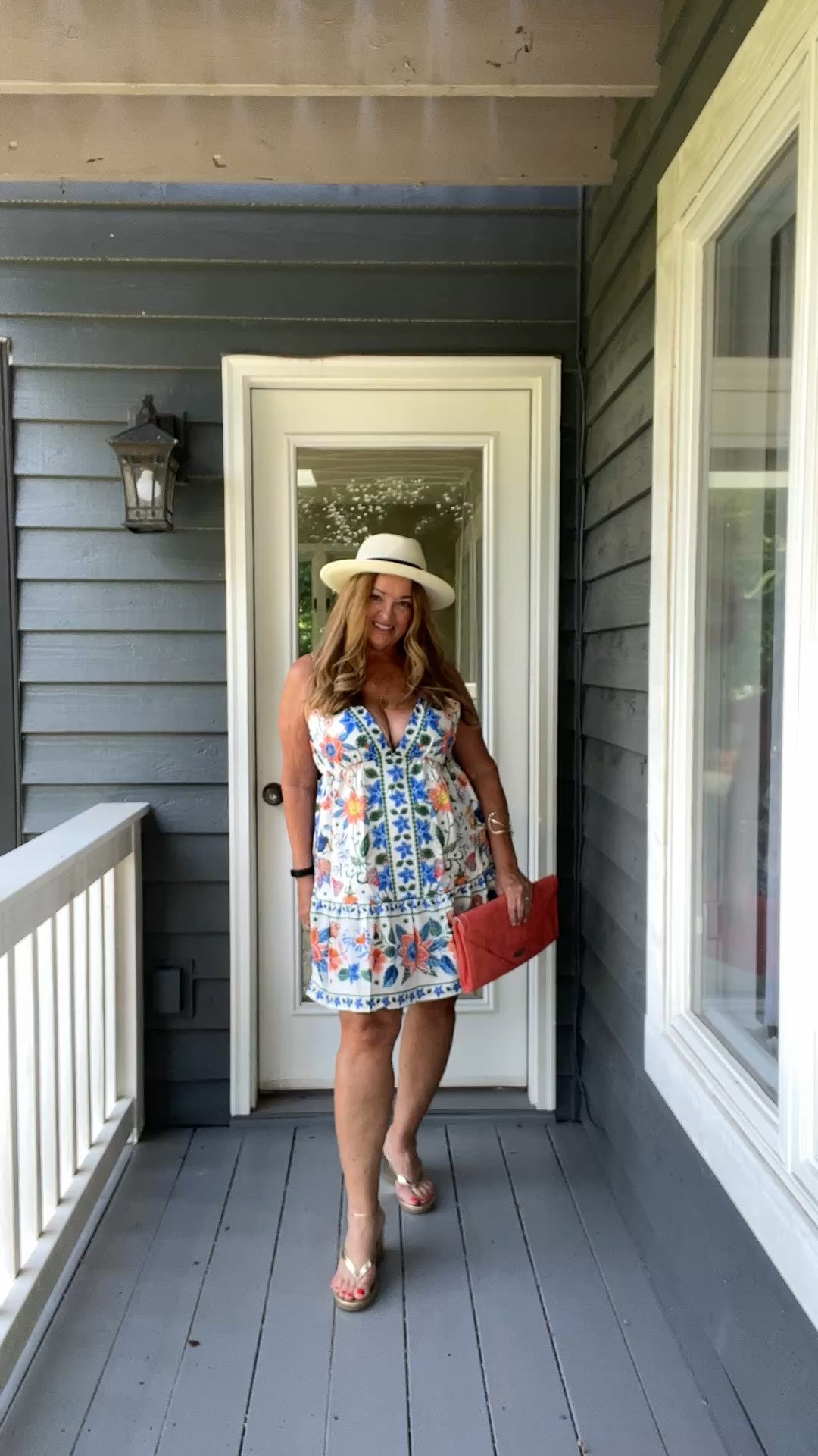 Tropical italian print sundress featuring a deep v neck line and criss cross adjustable straps.

#LTKTravel #LTKgrwm #LTKootd