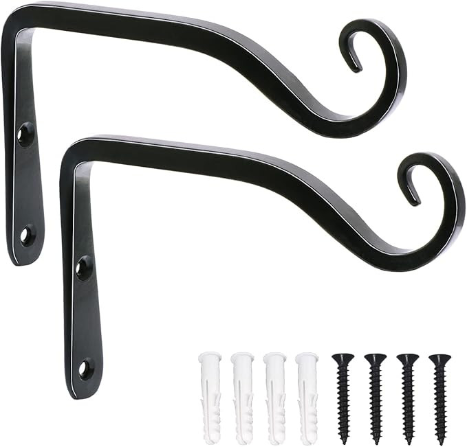 LOOGI Hanging Plant Bracket, Wall Hook Plant Hanger 6 Inch Decorative Hooks for Indoor Planter La... | Amazon (US)