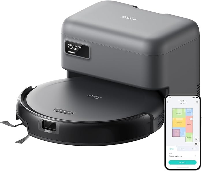 eufy C10 Robot Vacuum Self Emptying, 8 Weeks Hands Free, Advanced Smart Mapping with LiDAR Naviga... | Amazon (US)