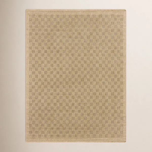 Abbie Machine Woven Checkered Area Rug | Wayfair North America